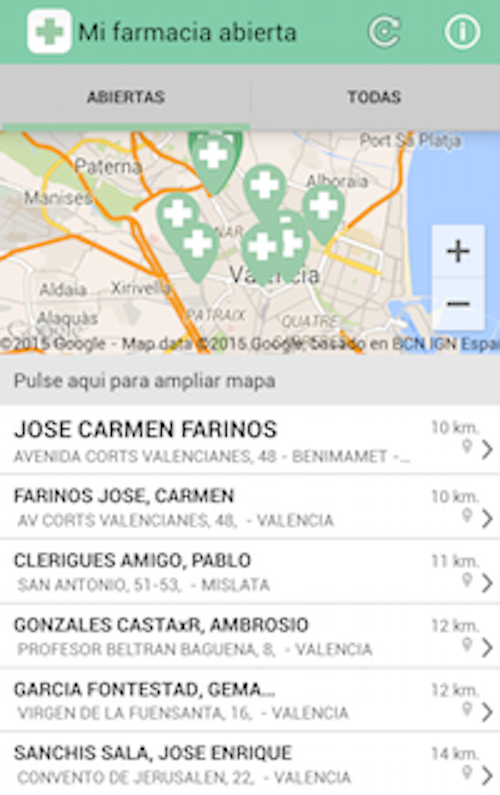 Mi farmacia abierta la app para